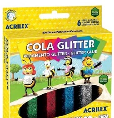 COLA COM GLITTER